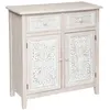 Image de Buffet 2 portes Hina bois blanchi 80x85cm - Atmosphera Créateur dintérieur