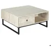 Image de Table basse Ajay manguier 90x90cm - Atmosphera createur dinterieur