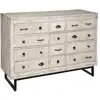 Image de Commode 12 tiroirs ajay en bois blanchi - beige AJAY