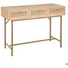 Image de Console 3 tiroirs Rayo cannage rotin L110cm - Atmosphera Créateur dintérieur