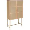 Image de Buffet Haut 2 Portes Rayo Cannage Rotin 80x165cm - Atmosphera