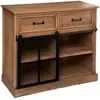 Image de Buffet 1 Porte Danik Bois Naturel 94x95cm - Atmosphera