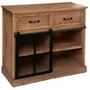 Image de Buffet 1 porte danik bois naturel 94x95cm DANIK