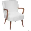 Image de Fauteuil Chiara bouclette blanc - Atmosphera Créateur dintérieur