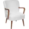 Image de Fauteuil chiara bouclette blanc CHIARA