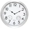 Image de Horloge Olga dextérieur argent D40cm - Atmosphera Créateur dintérieur