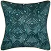 Image de Housse De Coussin Feel Bleu Canard 40x40cm - Atmosphera
