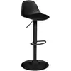 Image de Chaise De Bar Ajustable "aiko" Noir - Atmosphera Créateur D'intérieur