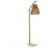 Image de Lampadaire arc Palm bambou H158cm - Atmosphera Créateur dintérieur