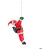 Image de Père Noël grimpeur avec corde H.60cm - Feeric Lights & Christmas
