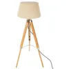 Image de Lampadaire trépied Runo bambou blanc ivoire H145cm - Atmosphera Créateur dintérieur