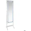 Image de Armoire à bijoux LED Bettany blanc 47x155cm - Atmosphera Créateur dintérieur