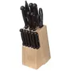 Image de Bloc 11 Couteaux Avec Aiguisoir/ciseaux Essentiel Black - 5five