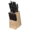 Image de Bloc 11 couteaux avec aiguisoirciseaux essentiel black ESSENTIEL BLACK