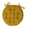 Image de Galette De Chaise Ronde Jaune D38cm - Atmosphera