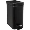 Image de Poubelle Rectangulaire Soft Close Inox 5l Noir - 5five