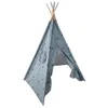 Image de Tipi enfant bleu jean H160cm - Atmosphera createur dinterieur - Bleu