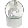 Image de Boule À Neige Licorne Gris D10cm - Atmosphera