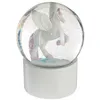 Image de Boule à neige licorne gris D10cm - Atmosphera Créateur dintérieur