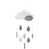 Image de Suspension Enfant Nuage Bois Gris H61.5cm - Atmosphera