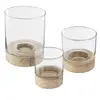 Image de Set De 3 Photophores Eté Verre D10/13/16cm - Atmosphera