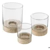 Image de Set de 3 photophores Eté verre D10/13/16cm
