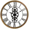 Image de Horloge Mécanique Maelo En Bois Et Métal D70cm - Atmosphera