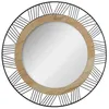 Image de Miroir Joe métal noir D45cm - Atmosphera Créateur dintérieur