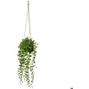 Image de Plante artificielle à suspendre Living pot ciment D10cm - Atmosphera Créateur dintérieur