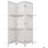 Image de Paravent Tiam 3 étagères blanc H170cm - Atmosphera Créateur dintérieur