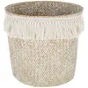 Image de Panier Julian Roseau Blanc 26x23cm - Atmosphera