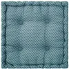 Image de Coussin de sol Otto bleu canard 40x40cm - Atmosphera Créateur dintérieur