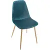 Image de Chaise roka velours bleu canard ROKA