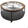 Image de Table basse Chrono noir D90cm - Atmosphera Créateur dintérieur