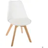 Image de Chaise Baya pieds hêtre blanc - Atmosphera Créateur dintérieur