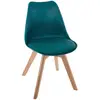 Image de Chaise "baya" Pieds Hêtre Bleu Canard Atmosphera Createur D'interieur