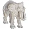Image de Eléphant Enzo H.15cm Résine Blanc - Atmosphera