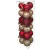 Image de 18 Mini boules de noël rouge et or 3 cm