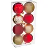 Image de Lot De 8 Boules D.7cm Rouge Or - Atmosphera