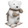 Image de Ours de Noël Blanc 23cm