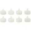 Image de Lot De 8 Bougies Chauffe-plats Led Pailletées Blanc - Feeric Lights & Christmas