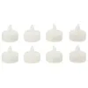 Image de Lot de 8 bougies chauffe-plats LED pailletées blanc - Feeric Lights & Christmas