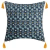 Image de Housse De Coussin "exotiq" 40x40cm Bleu & Jaune