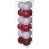 Image de Lot De 18 Boules D.3cm Rouge Blanc - Atmosphera