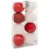 Image de Lot De 8 Boules D.7cm Rouge Blanc - Atmosphera