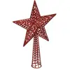 Image de Cimier Étoile Pailleté H.38cm Rouge - Feeric Lights & Christmas