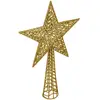 Image de Cimier Étoile Pailleté H.38cm Or - Feeric Lights & Christmas