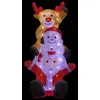 Image de Père Noël et bonhomme de neige lumineux extérieur H58cm 60 LED + transfo Feeric lights & christmas