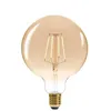 Image de Ampoule LED Globe ambre droit D13cm E27 - Atmosphera Créateur dintérieur
