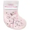 Image de Botte Feutrine Petit Modèle Ourson Surpiqué - Rose- Feeric Lights & Christmas